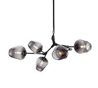 Plafonnier Moderne à 7 Ampoules E27, Style Milieu du siècle, réglable, pour Couloir, Bar, Cuisine, Salle à Manger, suie, 9 Ampoules