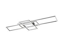 Plafonnier Moderne À Led Avec Télécommande Design Nickel TR067