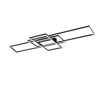 Plafonnier Moderne À LED avec Télécommande Design Noir TR065