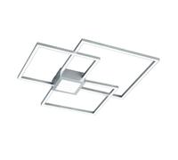 Plafonnier Moderne À Led Design Carré Nickel TR117