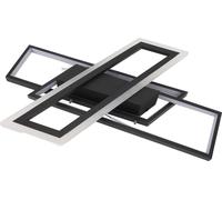 Plafonnier moderne à LED Fonction mémoire Dimmable en continu Rectangle Géométrique Plafonnier encastré pour Chambre à coucher Salon