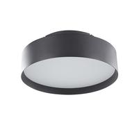 Plafonnier Moderne à LED Intégrée Cadre en Métal Forme Ronde 45 cm Noir Moei [EEK: G]