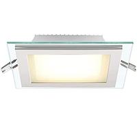 Plafonnier Moderne à Panneau de Verre 12W créatif 6 Pouces carré LED encastré Downlight 1200LM CRI90 décor intérieur 150W éclairage équivalent halogène pour Salon Salle de Bain Cuisine burea