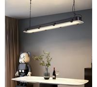 Plafonnier Moderne de Style Industriel rectangulaire, Style Vintage, luminaire Suspendu rectangulaire pour îlot de Cuisine, Style Steampunk Noir, Lampe de Billard Antique pour sall