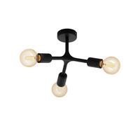 Plafonnier Moderne Design Minimal Noir 3 Lumières GL0567