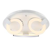 Plafonnier Moderne Design Spot de plafond Anneaux Plafonnier ovale, 3x LED 18,2 watts 1420 lumens blanc chaud, 57cm