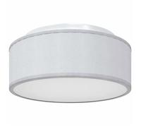 Plafonnier moderne en tissu - vidaXL - Gris - 30x30x13,5 cm - Éclairage ajustable - Rond - Usage intérieur