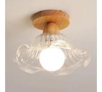 Plafonnier Moderne et Minimaliste avec luminaire en travertin Jaune et Douille E27 Style Ferme du Milieu du siècle idéal pour la Maison Les Restaurants et Les couloirs.