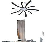 Plafonnier moderne, intensité lumineuse variable, LED, design élégant en forme de branches d'arbre, noir, blanc froid