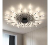 Plafonnier Moderne LED éclairage De Plafond Feux D'artifice Design Lustre Chambre Salon Applique Salle De Réception Bureau Chambre D'enfants Éclairage Intérieur Lumières Décoratives (Black,30 heads)