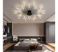 Plafonnier moderne LED plafonnier design feux d'artifice lustre créativité chambre salon applique murale hall d'accueil bureau chambre d'enfant éclairage intérieur lumières décoratives (noir, 20 têtes