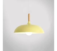 Plafonnier Moderne Style Macaron Suspensions Créatives Colorées Lampe Suspendue Décorative en Bois Plafonnier À Tête Unique Tendance pour Chevet Rustique Au-Dessus De L'évier