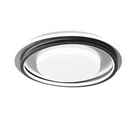 Plafonnier Moderne Tout Cuivre Et Acier Inoxydable, Luminaire Simple Et Créatif, Luminaire Luxueux, Idéal Pour Le Salon Et La Salle À Manger, Noir./Noir