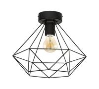Plafonnier Moderne Vintage Design Noir 1 Lumière GL0499