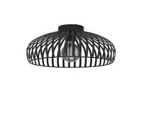 Plafonnier MOGANO 3 E27 1X40W en acier noir D430mm