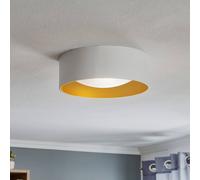 Plafonnier Moss Euluna, dimmable, blanc, Salon / Salle à manger, Métal, Moderne, Plafonnier
