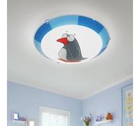 Plafonnier applique bébé salle de jeux garçon fille motif animalier lampe pingouin EGLO 78187