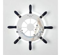 Plafonnier Nautique, Lampe Murale, Style Pirate, Bateau De Guerre, Volant, Lampe À Led, Filet De Pêche, Corde De Chanvre, Décoration Pour Enfant