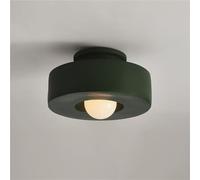 Plafonnier Noir Nordique, Lampe à tête Unique E26 pour Couloir, allée, vestiaire, Bureau, Balcon, entrée - Éclairage de Style Art améin pour Chambre et Couloir (Noir)