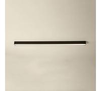 Plafonnier Noir pour Couloir, 1 lumière linéaire Blanche intégrée, Barre Lumineuse de Plafond à LED Longue, plafonniers encastrés pour Bureau, Maison, Salon, Salle à Manger, Chambre à Couche