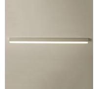 Plafonnier noir pour couloir, 1 lumière linéaire blanche intégrée, barre lumineuse de plafond à LED longue, plafonniers encastrés pour bureau, maison, salon, salle à manger, chambre à couche