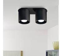 Plafonnier Noir Pour Salon Éclairage Spot Rail Lampe ALU