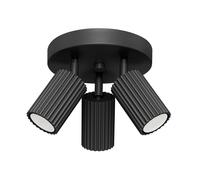 Plafonnier Noir Salle De Séjour GU10 Réglable Ø19,5 Cm Spot Encastré Rond
