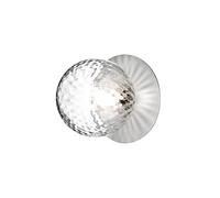 Plafonnier Nuura Liila 1, Argent et en Verre Transparent , Format Moyen