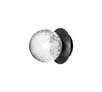 Plafonnier Nuura Liila 1, Petit , Noir/ Transparent