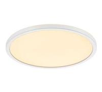 Nordlux Plafonnier LED Oja 47276001 - rond blanc 29 cm, LED intégrée 18 W, gradable par paliers