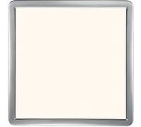 Nordlux Plafonnier OJA 29 SDB carré plastique blanc-chrome LED intégrée 3000/4000K