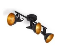 Plafonnier Orientable Aluminium Emer 3 Spots Noir Noir Noir G
