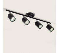 Plafonnier Orientable Métal 4 Spots Albus Black