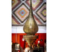 Plafonnier oriental marocain Lustre doré