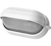 Plafonnier ovale de jardin pour extérieur blanc et noir Maxi ou mini IP44 (blanc, 21,5 x 11 x 10 cm)
