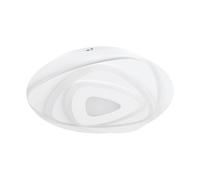 Plafonnier PALAGIANO LED 14,7W en acier blanc D300mm