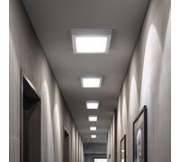 Plafonnier Panneau Aufbaulampe Lampe de Chambre Couloir Blanc LED 6er Set