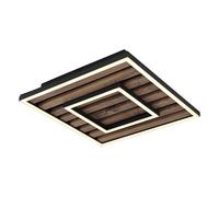 Plafonnier panneau lumineux lampe en bois lampe de salon 2 niveaux LED L 30 cm