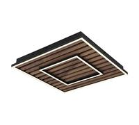 Plafonnier panneau lumineux lampe en bois lampe de salon 2 niveaux LED L 45 cm