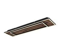 Plafonnier panneau lumineux lampe en bois lampe de salon 2 niveaux LED L 80 cm