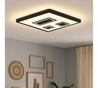 Plafonnier Panneau Plafonnier Lampe de Chambre Noir LED Backlight 42,3cm