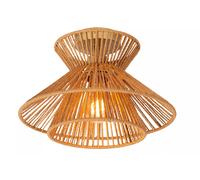 Plafonnier Papier Abat-Jour Nature Or Ø32 CM E27 Naturel Deckenleuchte à Manger