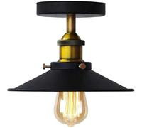 Plafonnier Parapluie Vintage, E27 Rétro Industriel Métal Plafond Abat-Jour, Vintage Plafond Light pour Salon Chambre Loft Couloir Décoration D'éClairage (1)