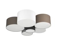 Plafonnier PASTORE E27 6X40W en acier blanc D990mm