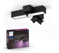 Plafonnier Philips Centris Hue 3l Cross Ceiling Black Noir