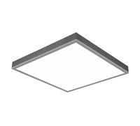 Plafonnier plafonnier bois luminaire salon aluminium 1 lumière gris LED