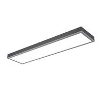 Plafonnier plafonnier bois salon luminaire 1 panneau lumineux LED L 80 cm