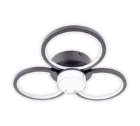 Plafonnier plafonnier chambre lampe dimmable LED lampe de salon noir