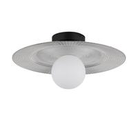 Plafonnier plafonnier cuisine lampe rétro salon lumière argent D 33 cm