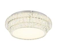 Plafonnier plafonnier lampe de salle à manger variateur télécommande cristaux LED 50cm